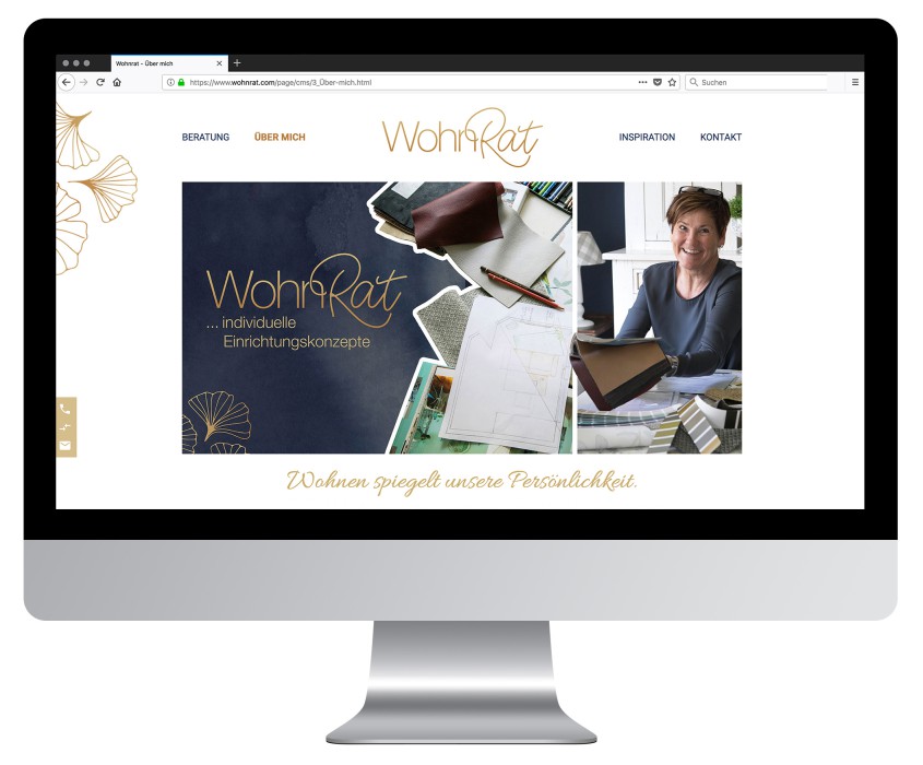 Corporate Design "WohnRat" Wohnberaterin Elisabeth Engelmann