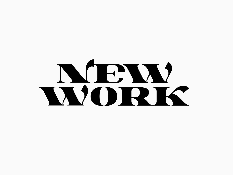 "New Work" — Logoschriftzug/Lettering